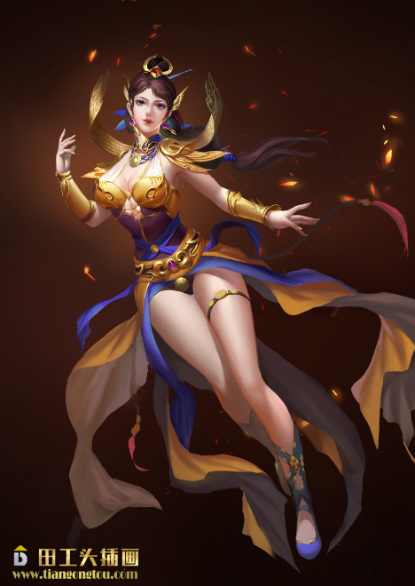 田工头插画